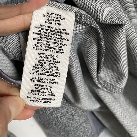 Avec Les Filles Knit Blazer Women S Gray Houndstooth Soft Stretch Travel Scandi - Picture 12 of 12